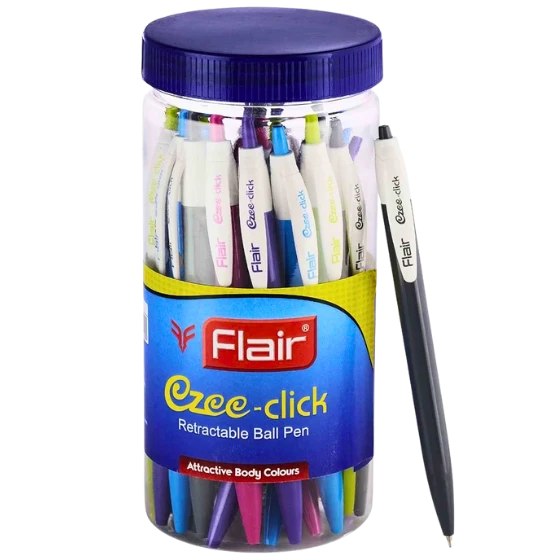 FLAIR EZEE CLICK BALL PEN JAR