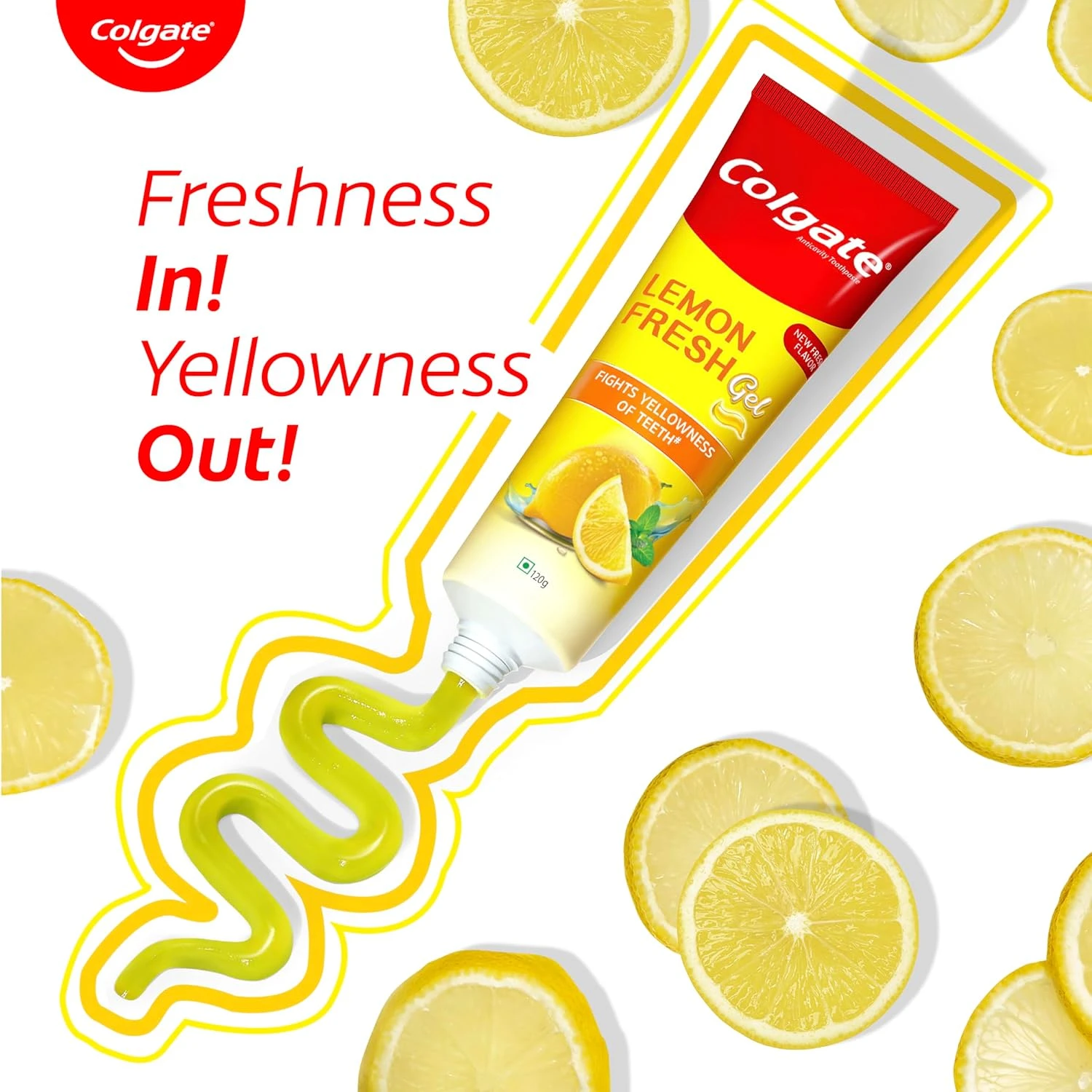 Colgate Lemon Fresh Gel Toothpaste 120 GRAM