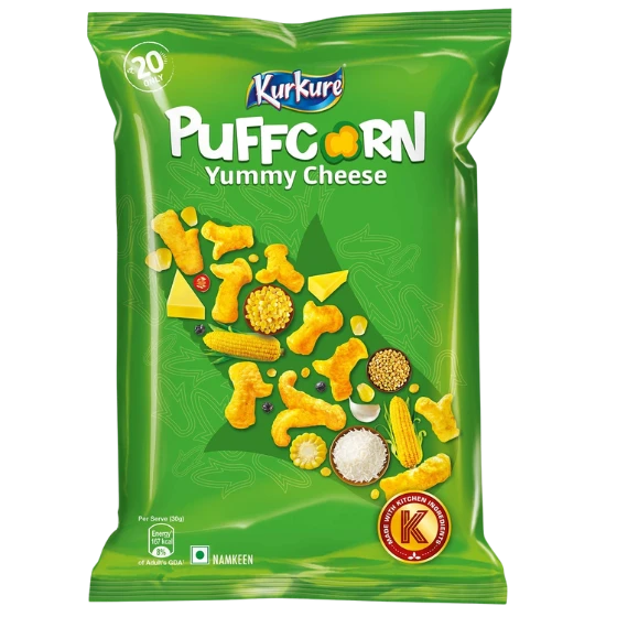 Kurkure Puffcorn, Yummy Cheese, 55g
