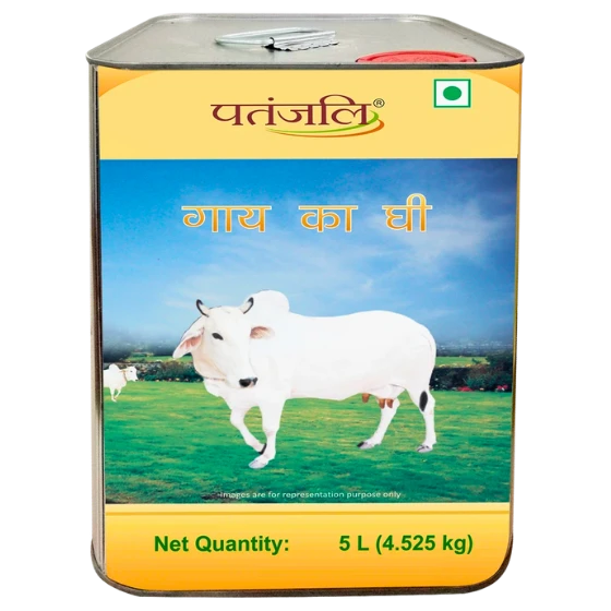 COWS GHEE 5 LTR - PATANJALI