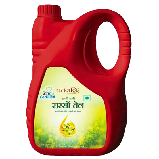 PATANJALI MUSTARD OIL 5 L JAR - PATANJALI