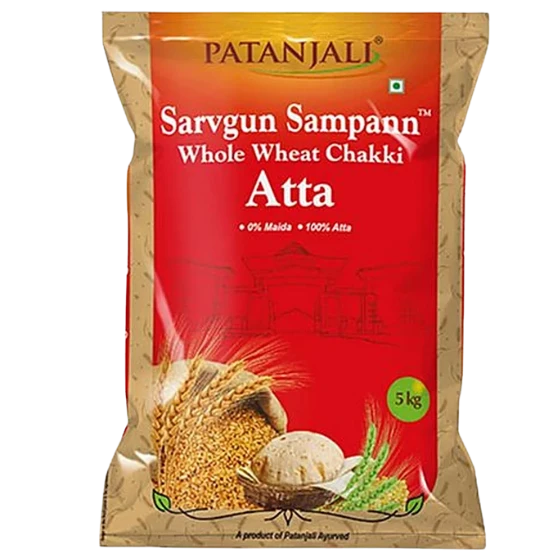 SARVGUN SAMPANN ATTA 5 Kg (10 PC) - PATANJALI