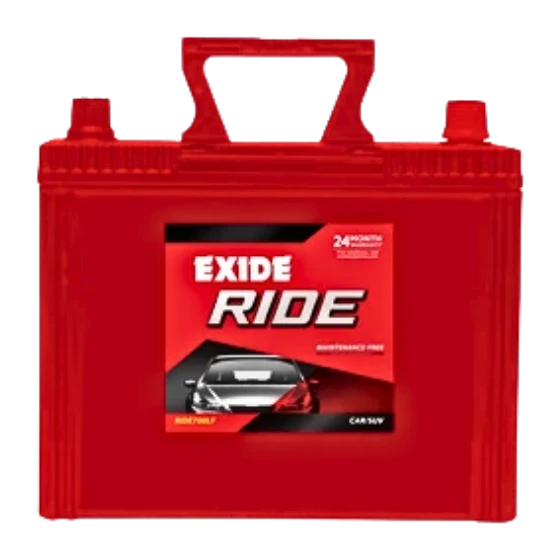 EXIDE RIDE(RIDE700LF) Segment: CAR SUV MUV 24 Months Warranty