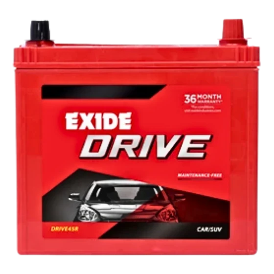 EXIDE DRIVE(DRIVE45L) Segment: CAR SUV MUV 36 Month Warranty